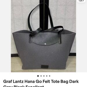Graf Lantz Hana Go Felt Tote Bag Dark Gray